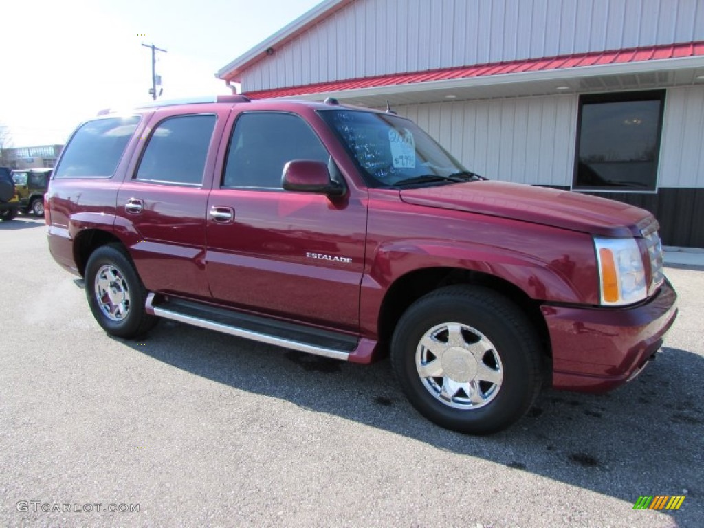 2004 Escalade AWD - Red E / Shale photo #7