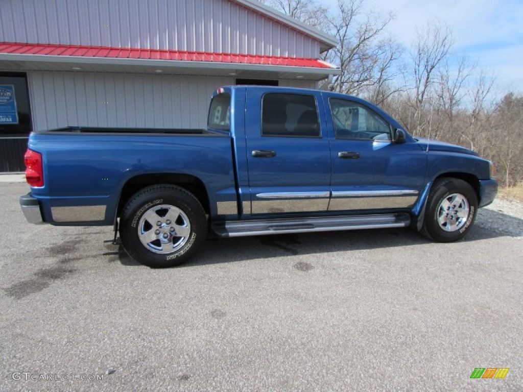 2006 Dakota SLT Quad Cab - Atlantic Blue Pearl / Medium Slate Gray photo #6