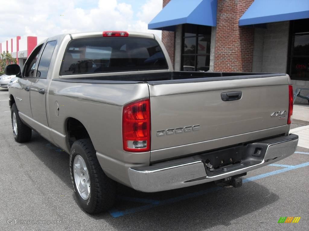 2004 Ram 1500 SLT Quad Cab 4x4 - Light Almond Pearl / Taupe photo #8