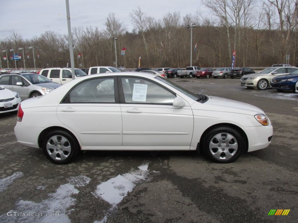 2007 Spectra EX Sedan - White / Gray photo #10