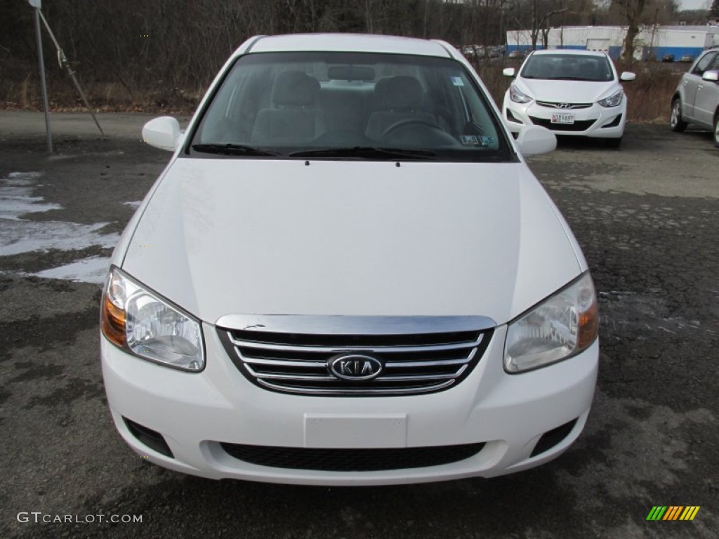 2007 Spectra EX Sedan - White / Gray photo #13
