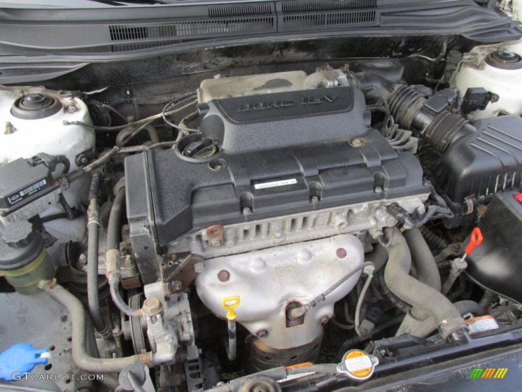 2007 Spectra EX Sedan - White / Gray photo #18