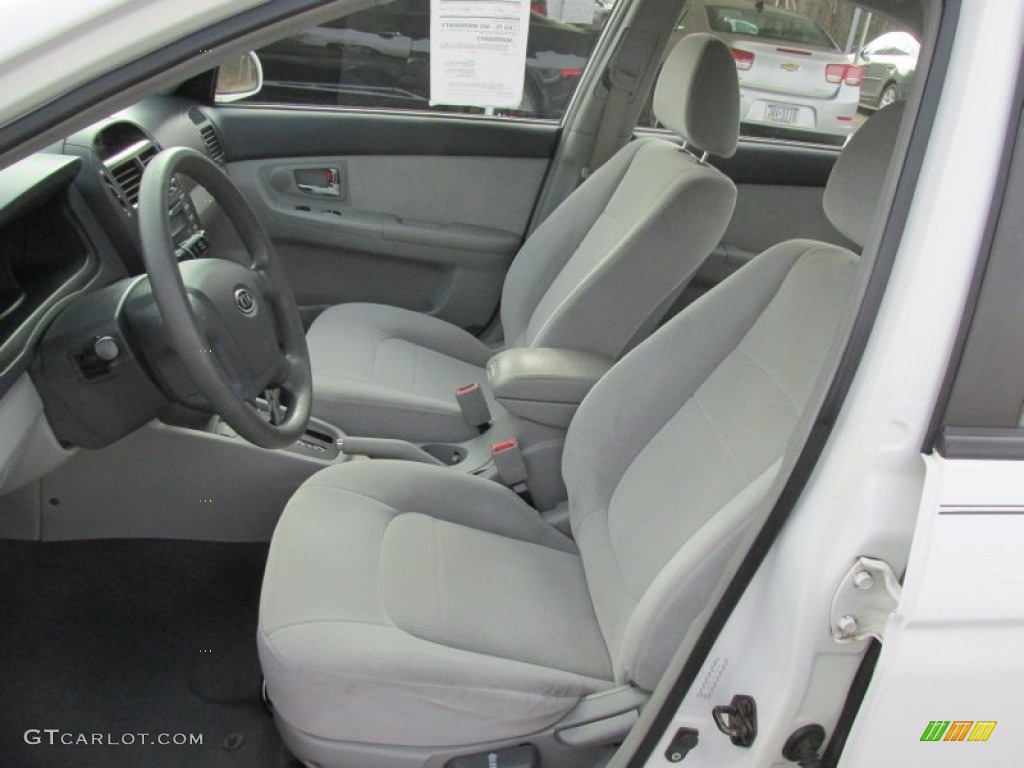 2007 Spectra EX Sedan - White / Gray photo #21
