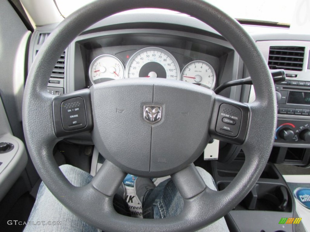 2006 Dakota SLT Quad Cab - Atlantic Blue Pearl / Medium Slate Gray photo #39