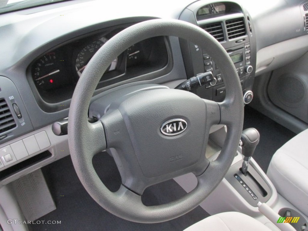 2007 Spectra EX Sedan - White / Gray photo #25