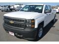 2015 Summit White Chevrolet Silverado 1500 WT Crew Cab 4x4  photo #2