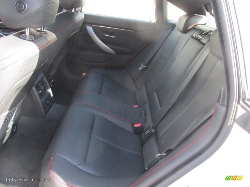 Black Interior 2015 BMW 4 Series 428i xDrive Gran Coupe Photo #101218626