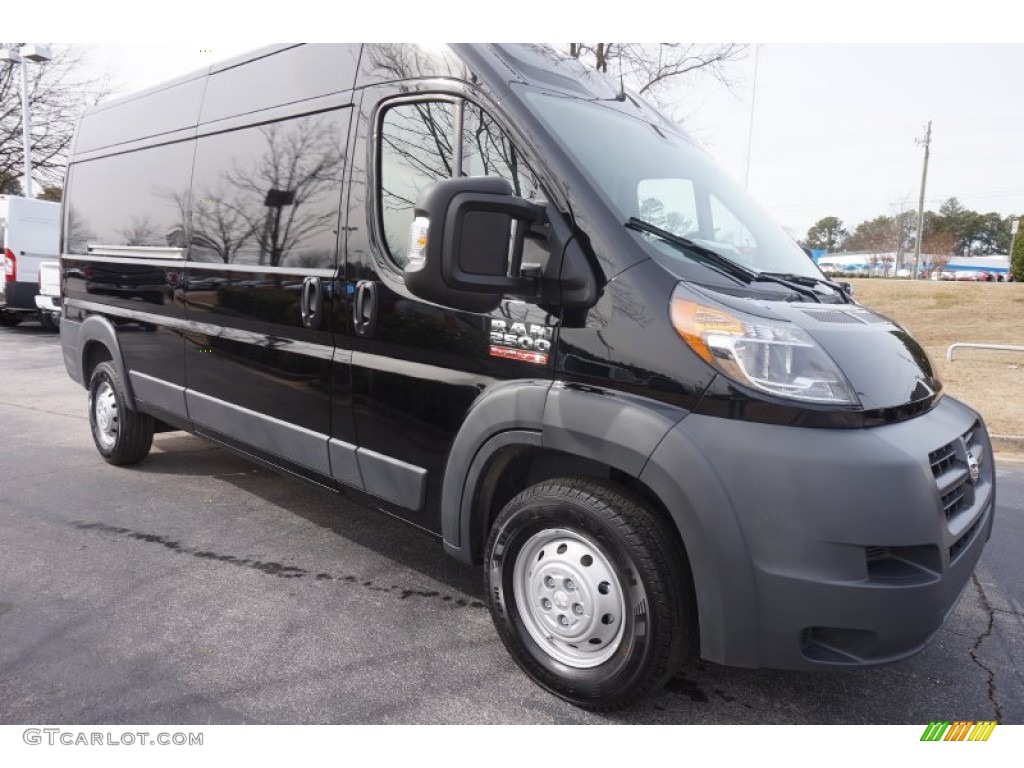 Black 2015 Ram ProMaster 2500 High Roof Cargo Van Exterior Photo #101220102