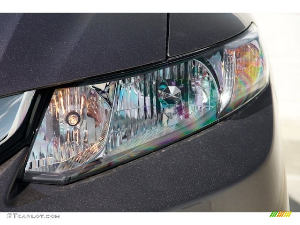 2015 Civic EX Sedan - Urban Titanium Metallic / Beige photo #5