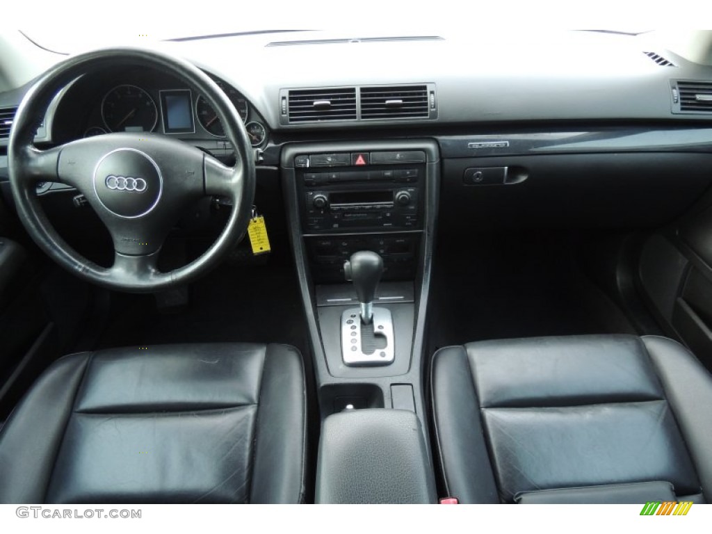 2004 Audi A4 1.8T quattro Sedan Ebony Dashboard Photo #101221365