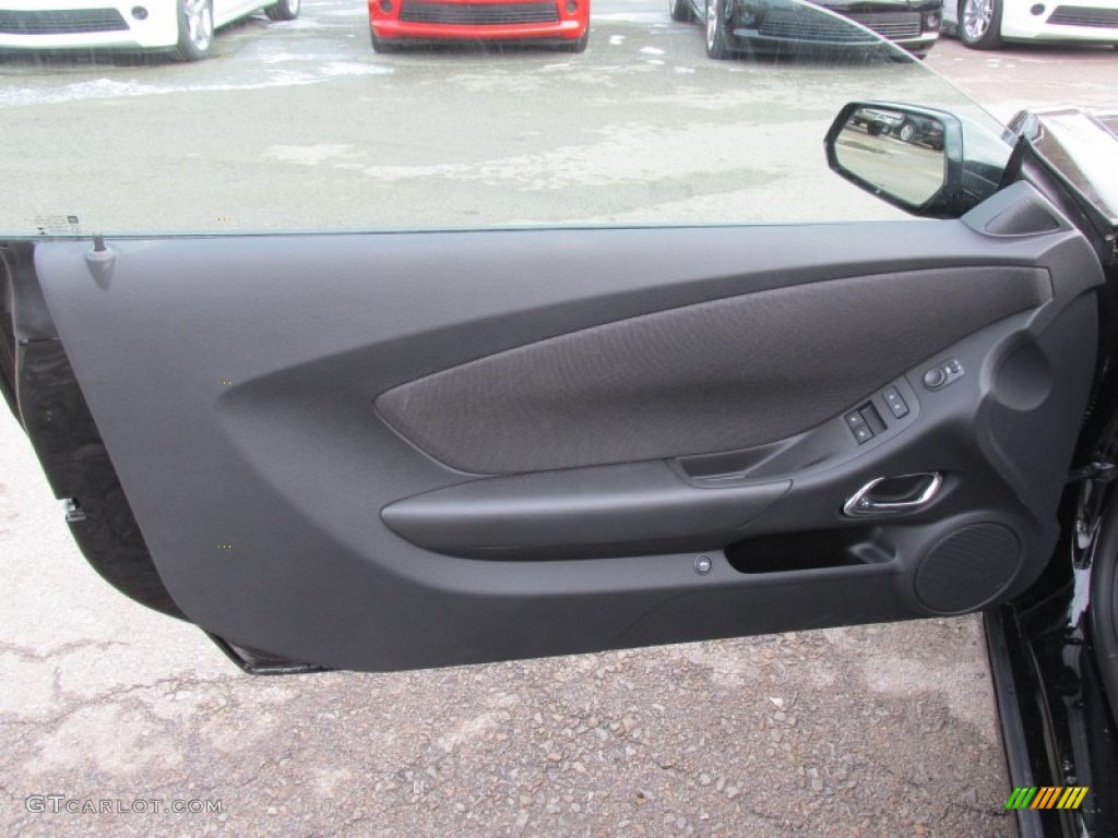 2015 Chevrolet Camaro LT Coupe Black Door Panel Photo #101221431