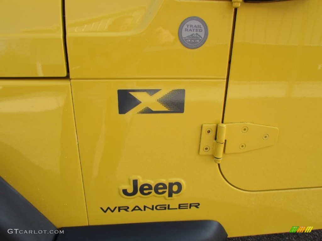 2004 Wrangler X 4x4 - Solar Yellow / Dark Slate Gray photo #11
