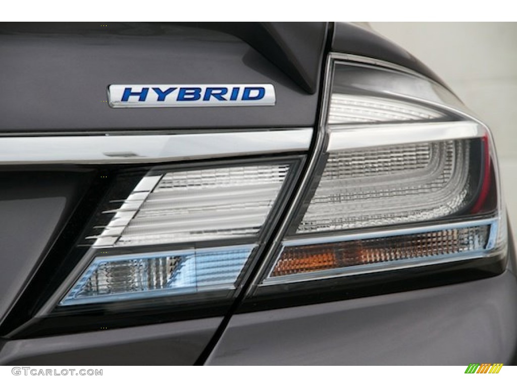 2015 Civic Hybrid Sedan - Modern Steel Metallic / Gray photo #4