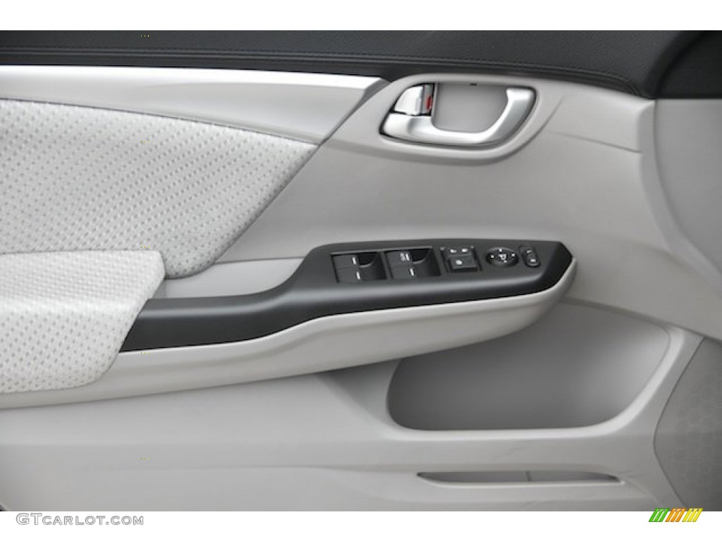 2015 Honda Civic Hybrid Sedan Gray Door Panel Photo #101221956