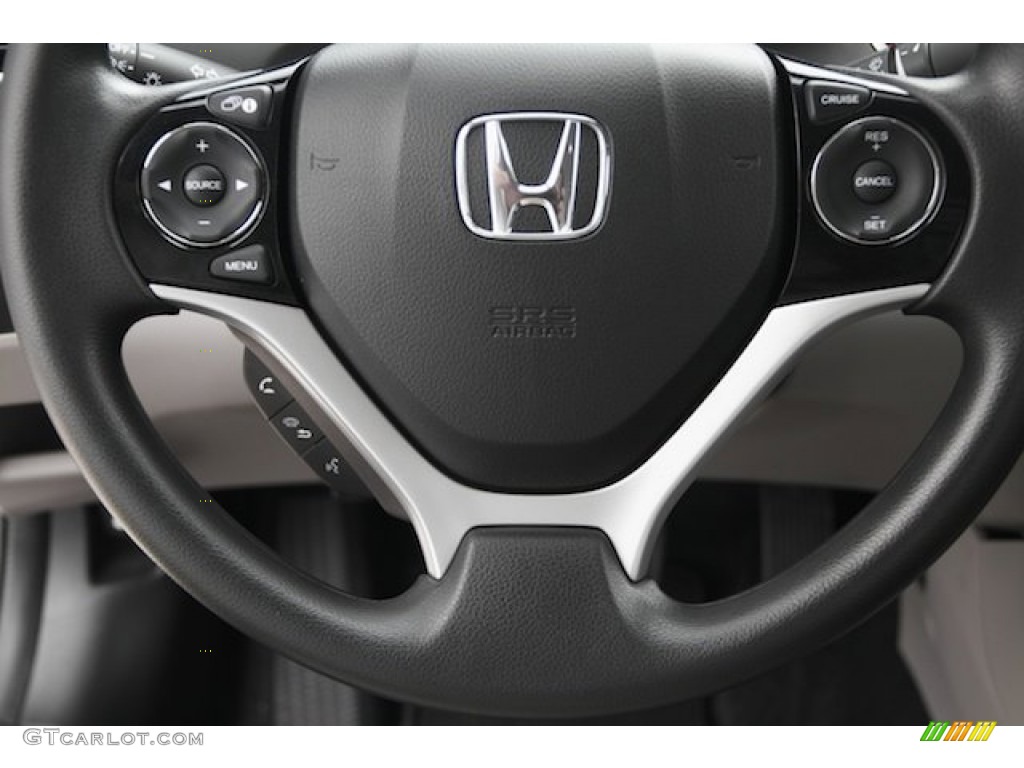 2015 Honda Civic Hybrid Sedan Gray Steering Wheel Photo #101222025
