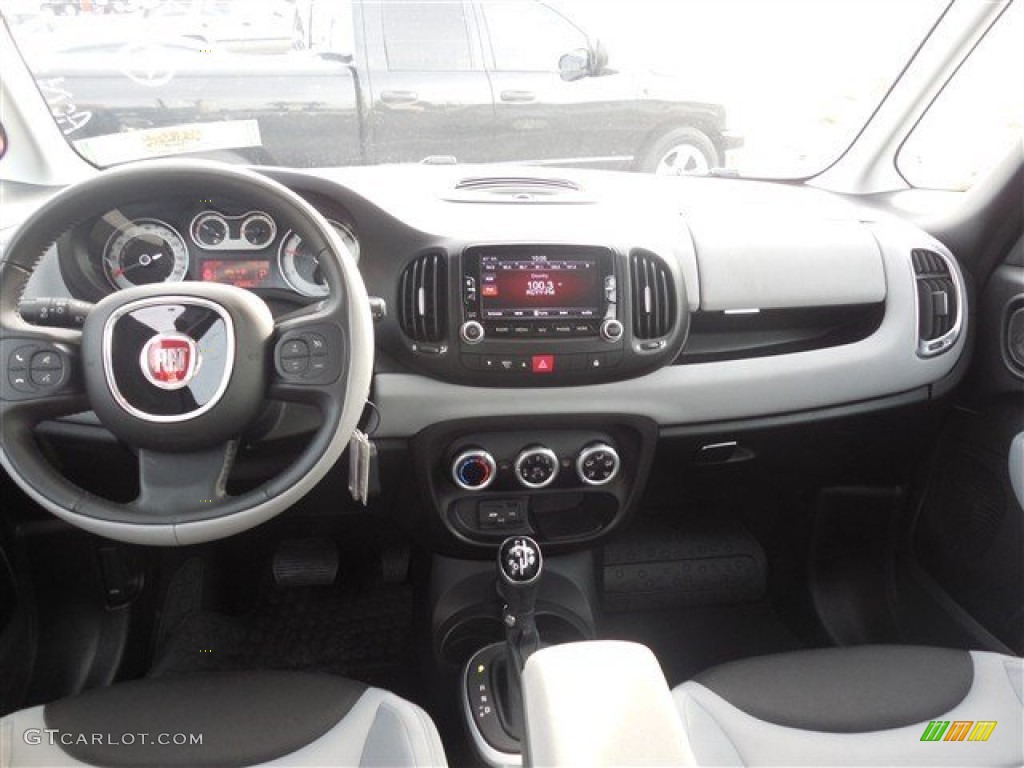 2014 Fiat 500L Easy Black/Cementite Dashboard Photo #101222724
