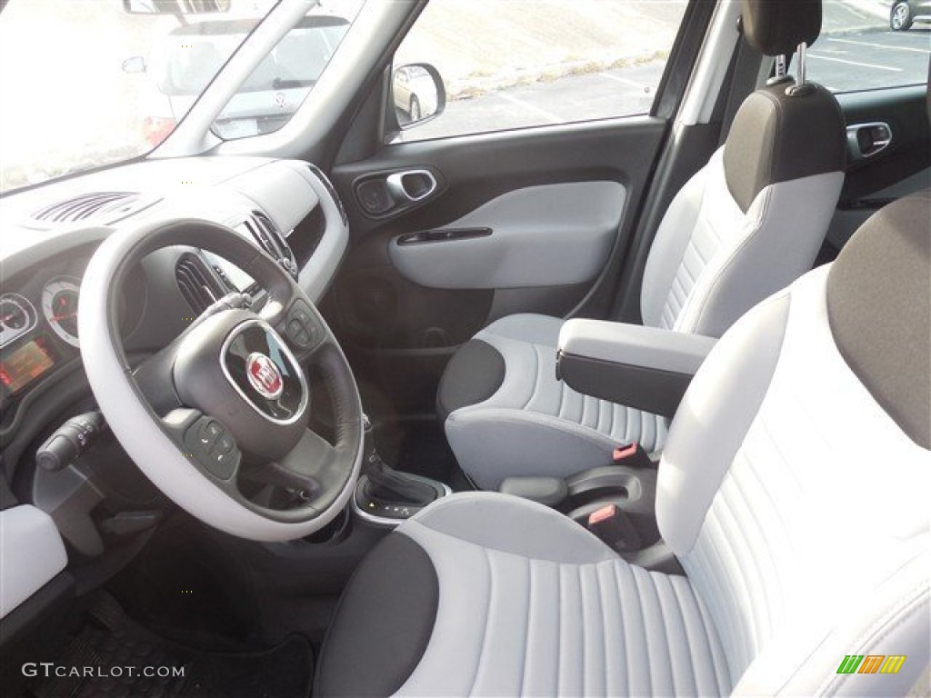 Black/Cementite Interior 2014 Fiat 500L Easy Photo #101222769