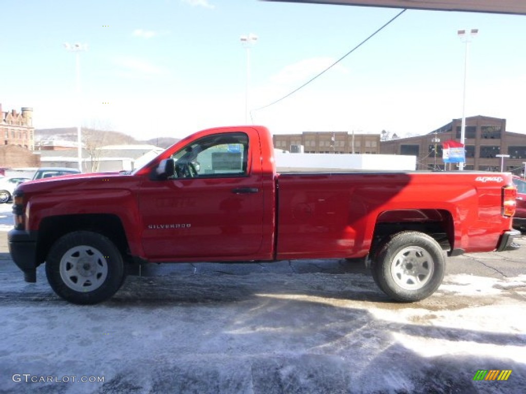 2015 Silverado 1500 WT Regular Cab 4x4 - Victory Red / Dark Ash/Jet Black photo #5