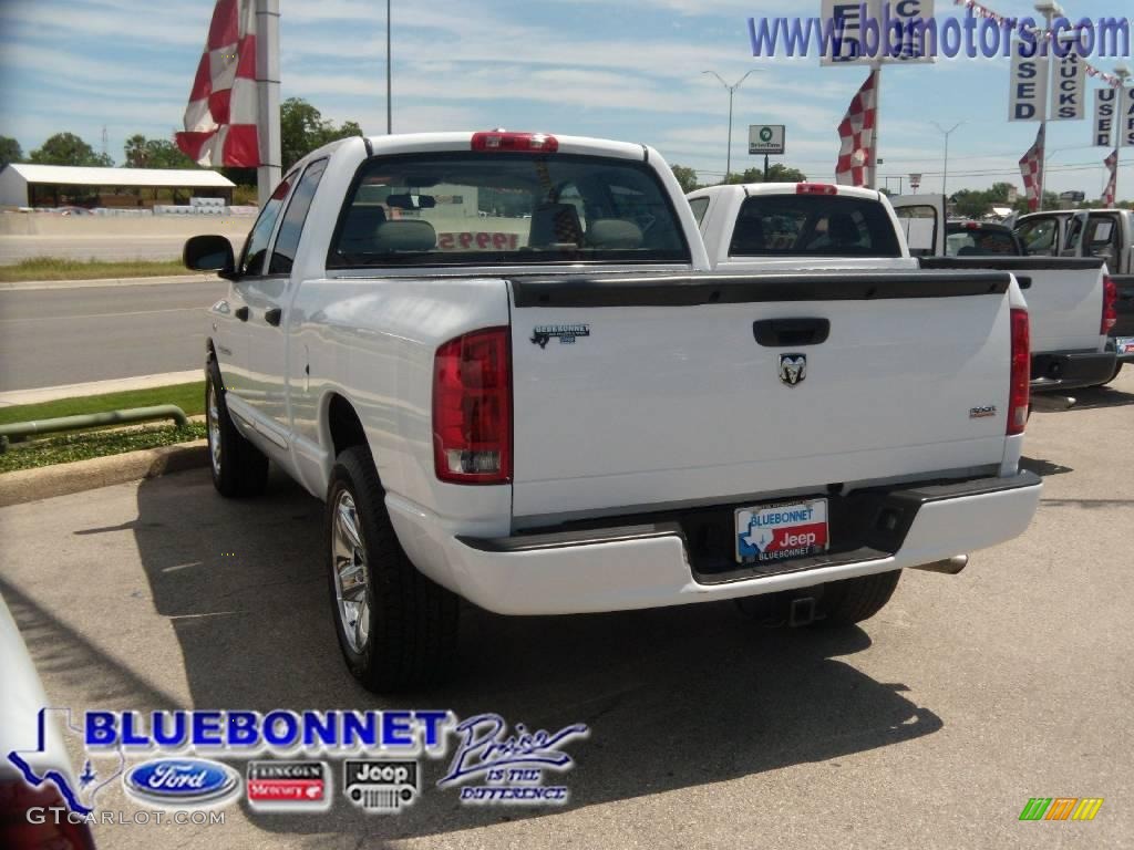 2006 Ram 1500 Sport Quad Cab - Bright White / Khaki Beige photo #5