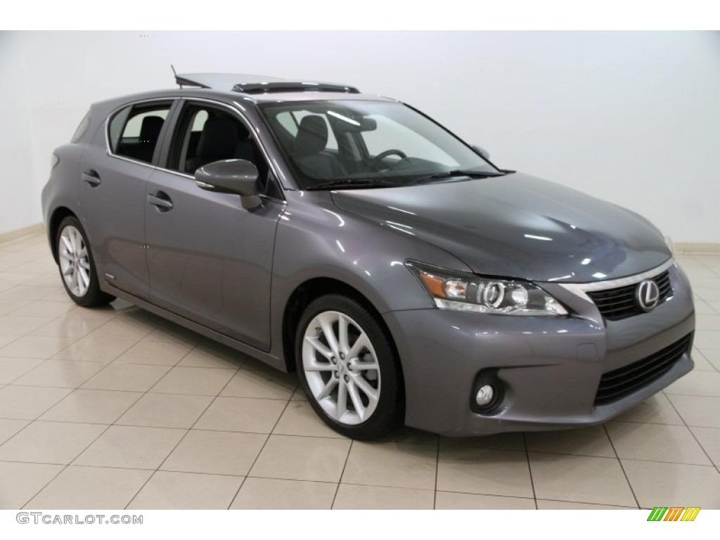 2012 CT 200h Hybrid Premium - Nebula Gray Pearl / Black photo #1