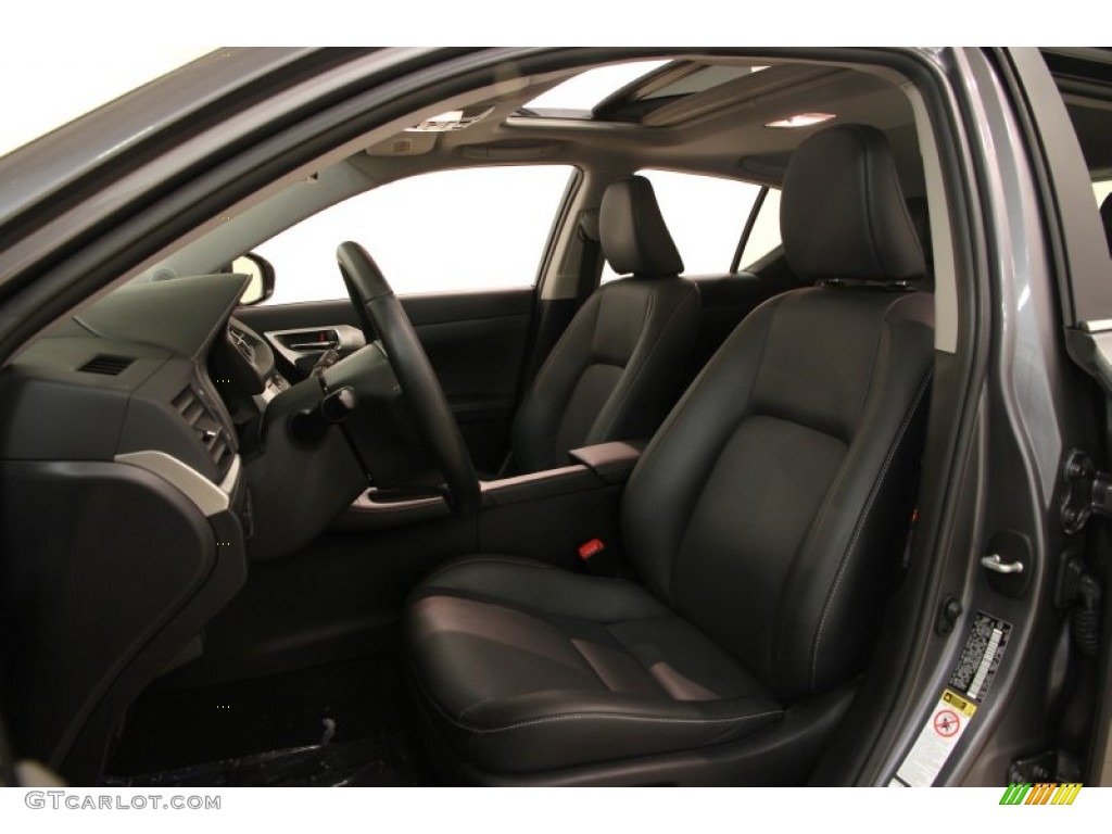 2012 CT 200h Hybrid Premium - Nebula Gray Pearl / Black photo #9