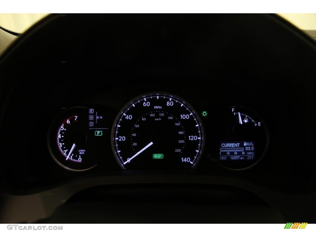 2012 CT 200h Hybrid Premium - Nebula Gray Pearl / Black photo #11