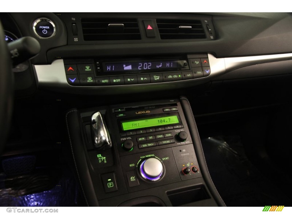 2012 CT 200h Hybrid Premium - Nebula Gray Pearl / Black photo #13