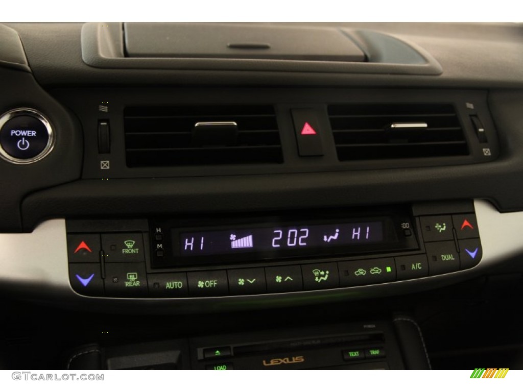 2012 CT 200h Hybrid Premium - Nebula Gray Pearl / Black photo #14