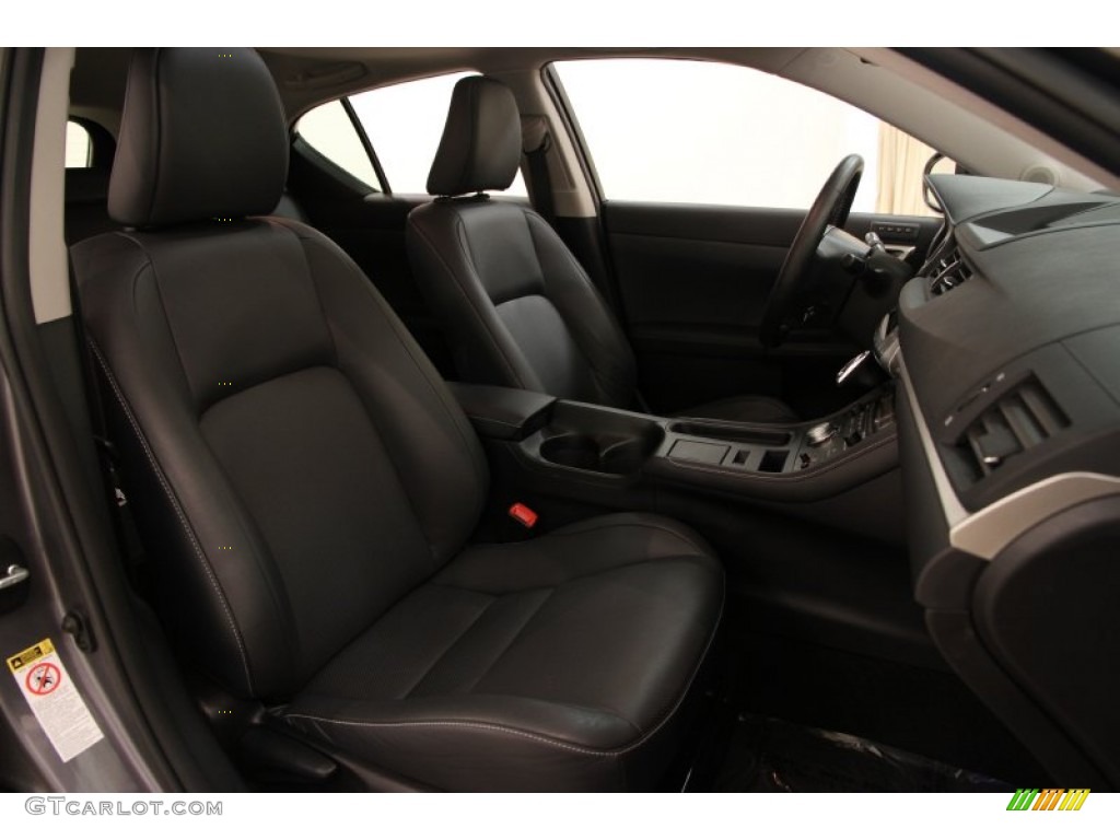 2012 CT 200h Hybrid Premium - Nebula Gray Pearl / Black photo #17