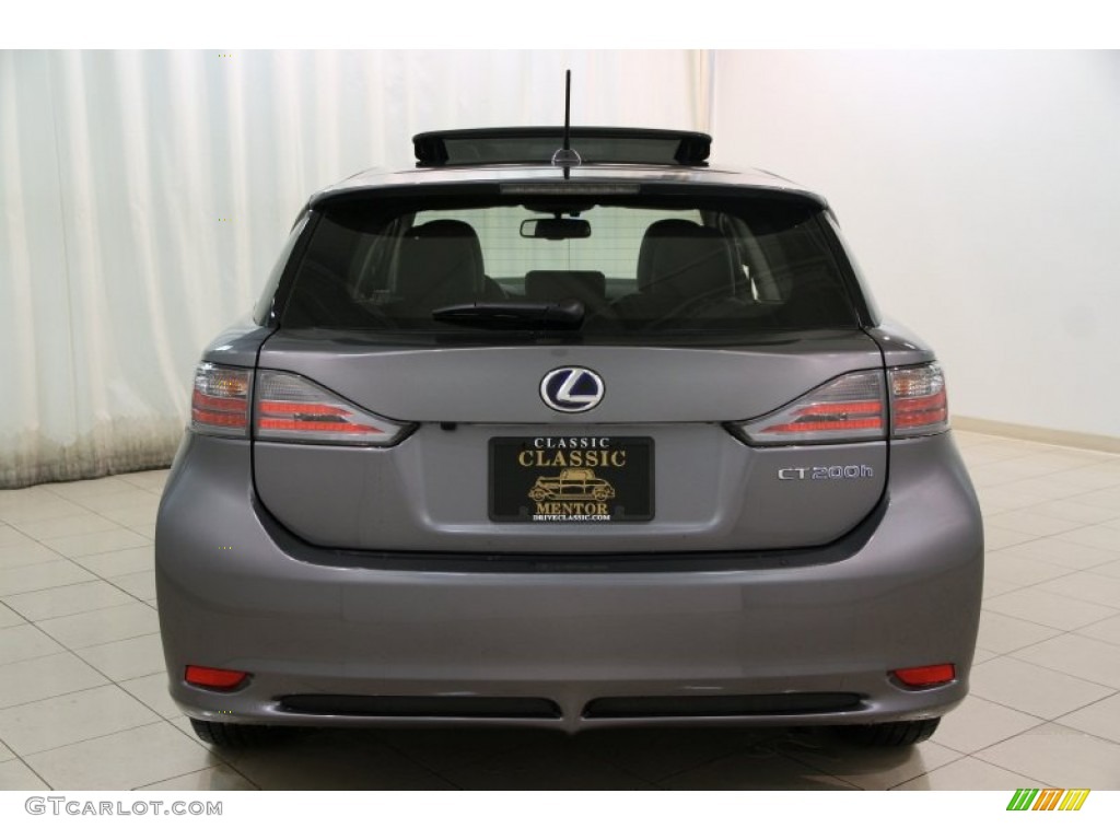 2012 CT 200h Hybrid Premium - Nebula Gray Pearl / Black photo #20