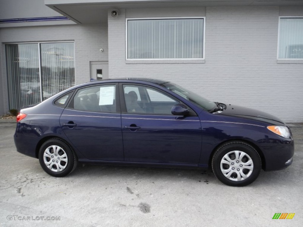 2010 Elantra GLS - Regatta Blue / Beige photo #2