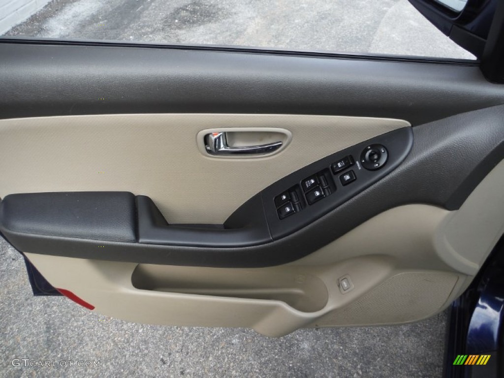 2010 Elantra GLS - Regatta Blue / Beige photo #10