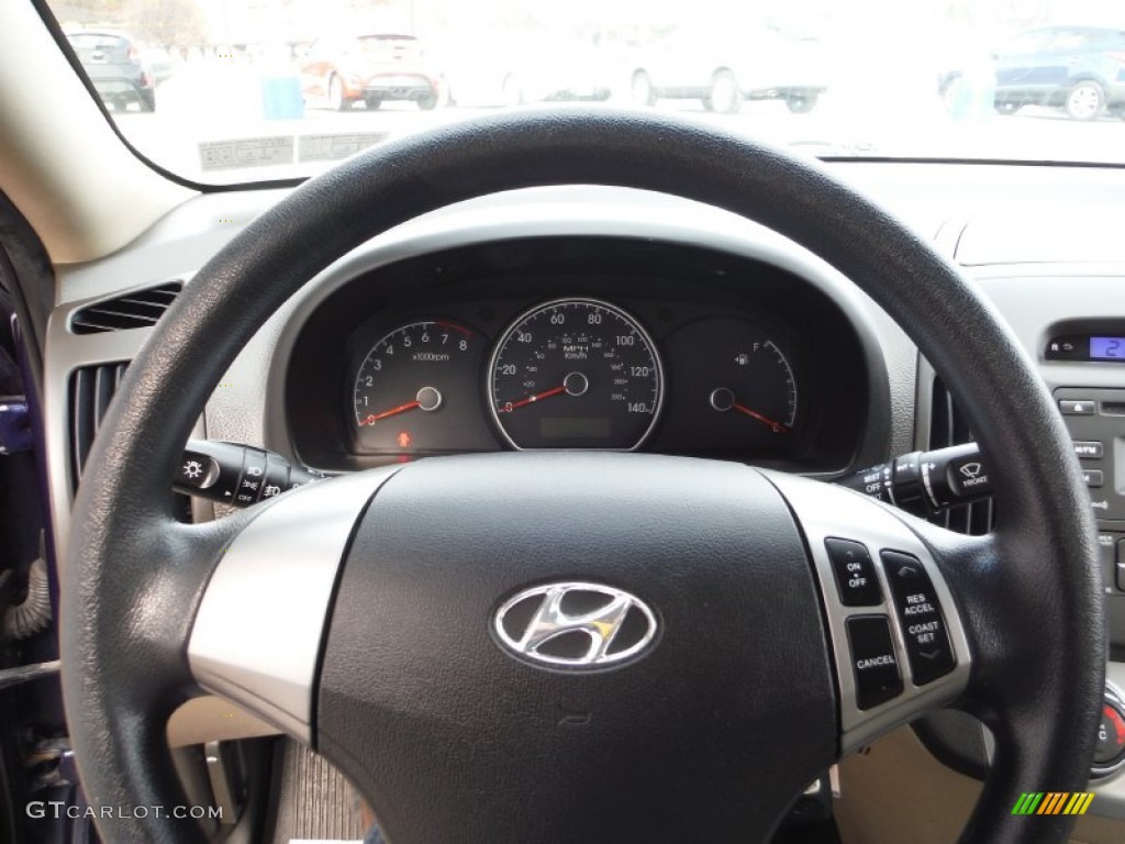 2010 Elantra GLS - Regatta Blue / Beige photo #18