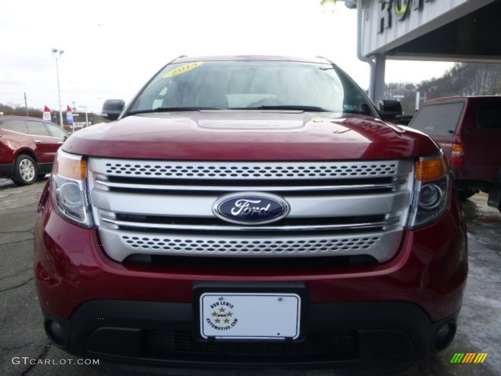 2014 Explorer XLT 4WD - Ruby Red / Charcoal Black photo #3