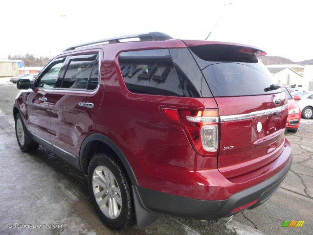 2014 Explorer XLT 4WD - Ruby Red / Charcoal Black photo #5