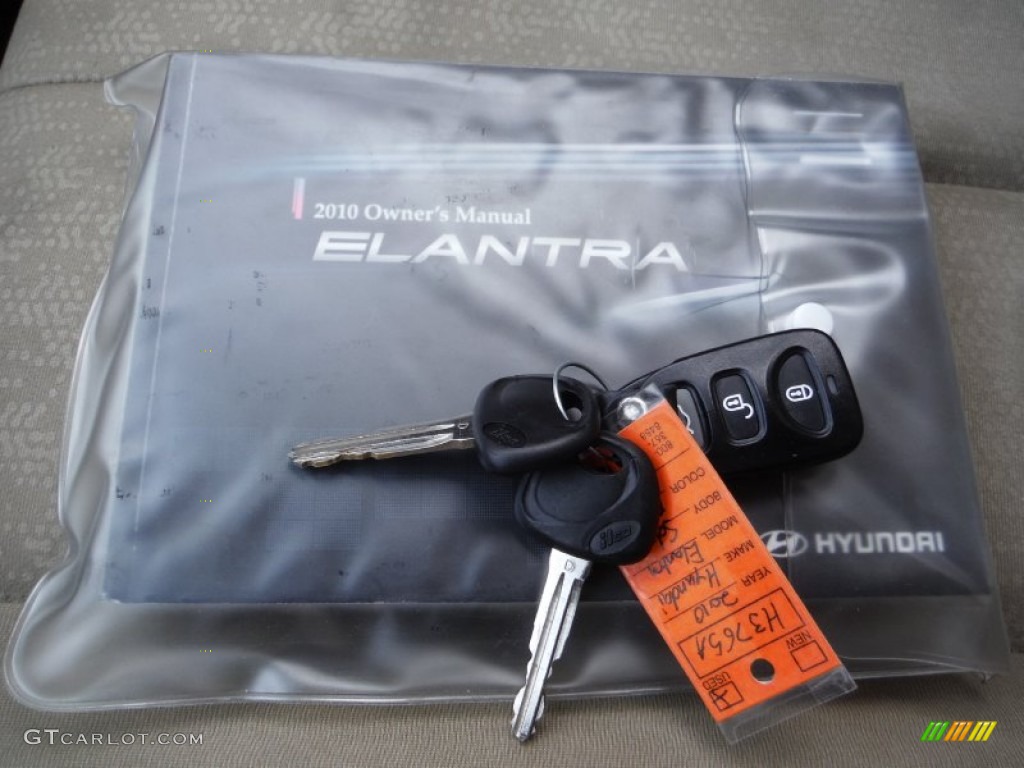 2010 Elantra GLS - Regatta Blue / Beige photo #22