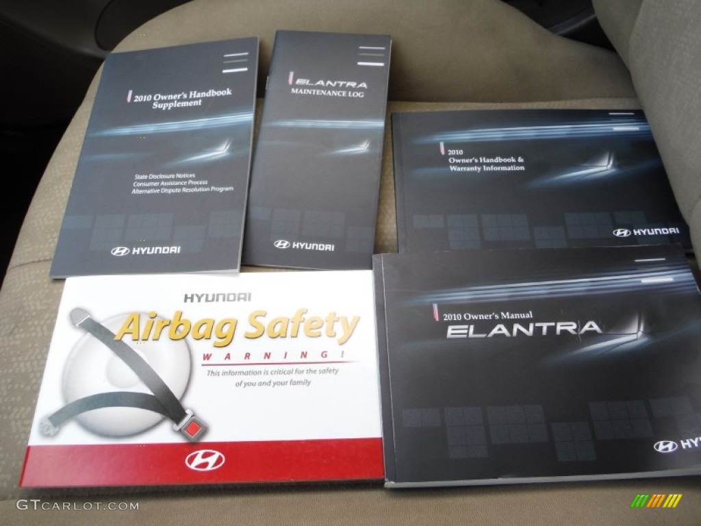 2010 Elantra GLS - Regatta Blue / Beige photo #23