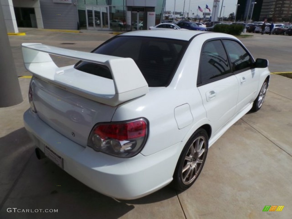 2005 Impreza WRX STi - Aspen White / Black/Blue Ecsaine photo #7