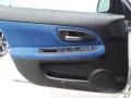 2005 Subaru Impreza Black/Blue Ecsaine Interior Door Panel Photo