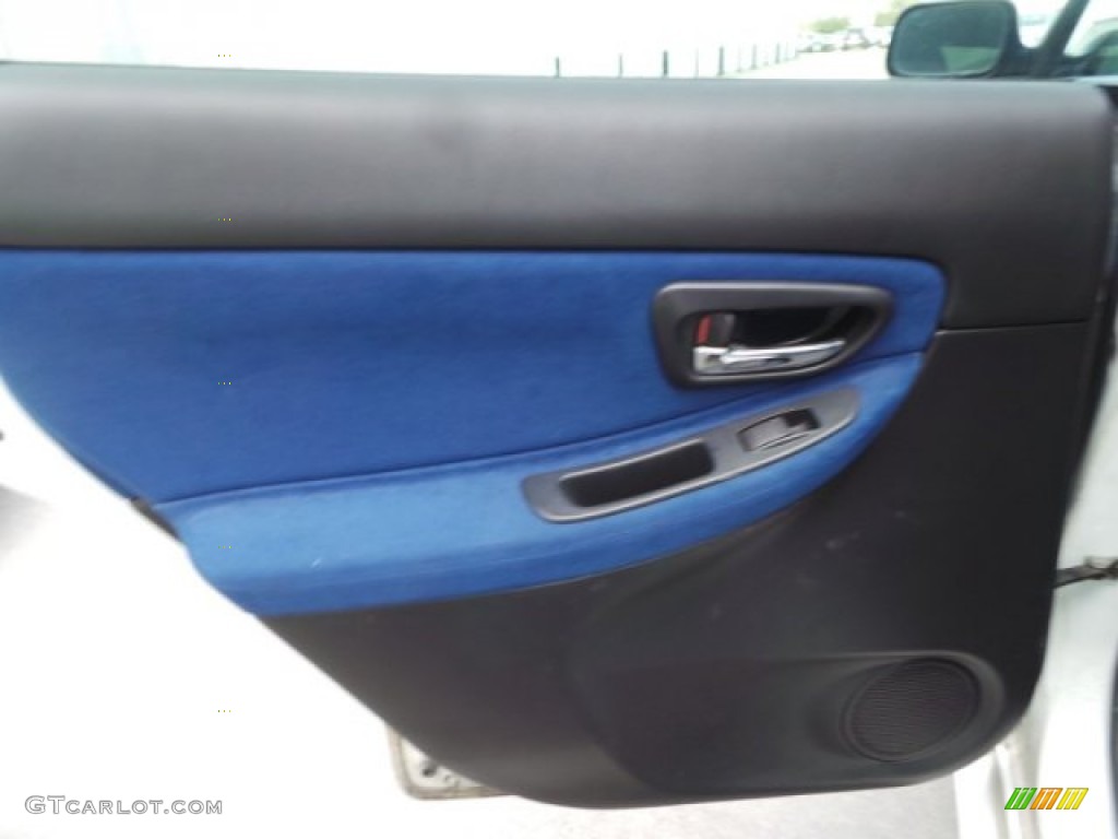 2005 Impreza WRX STi - Aspen White / Black/Blue Ecsaine photo #28