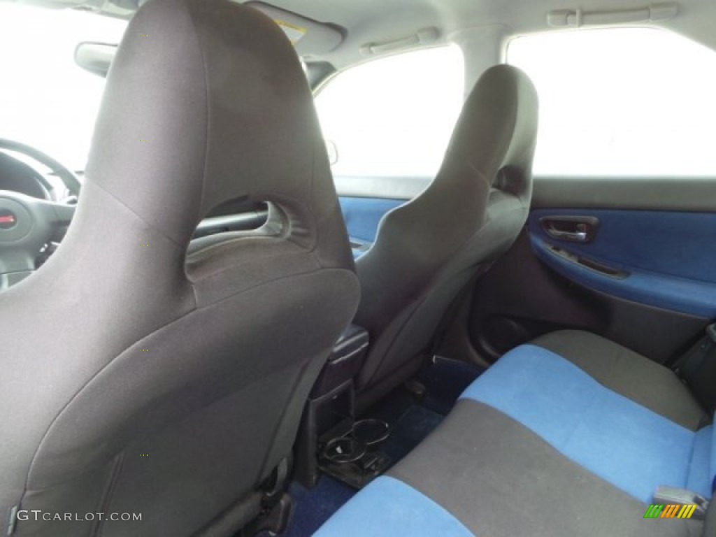 2005 Impreza WRX STi - Aspen White / Black/Blue Ecsaine photo #29