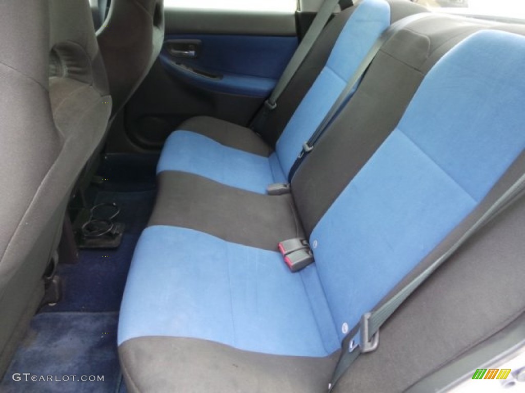 2005 Impreza WRX STi - Aspen White / Black/Blue Ecsaine photo #30