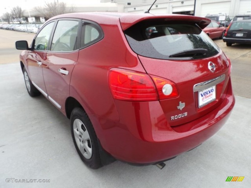2012 Rogue S - Cayenne Red / Black photo #4