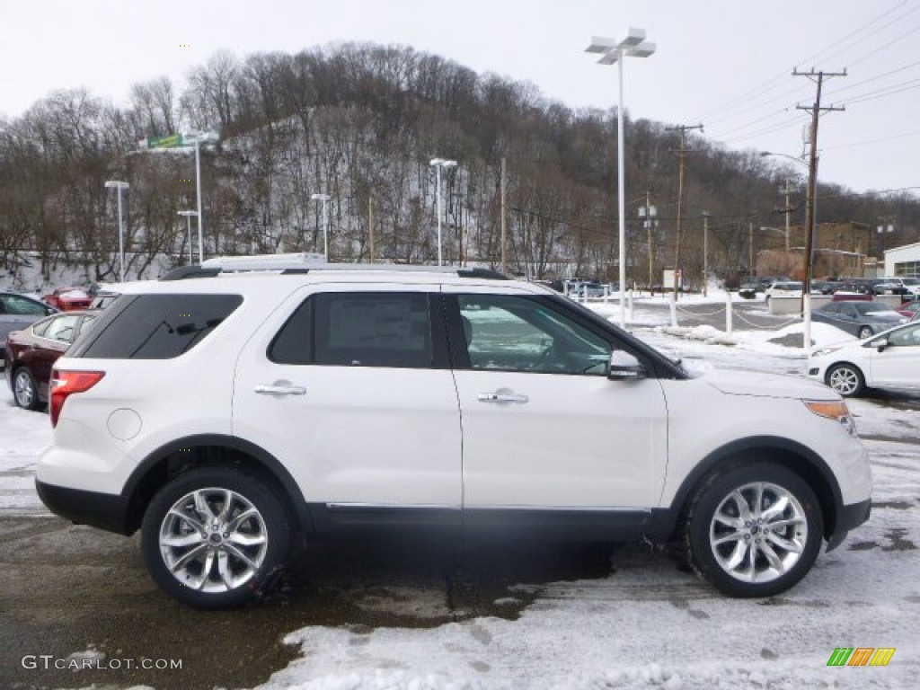 2015 Explorer Limited 4WD - White Platinum / Pecan photo #1