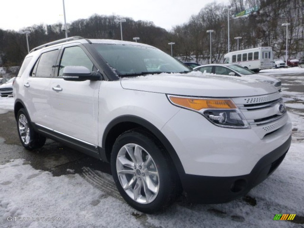 2015 Explorer Limited 4WD - White Platinum / Pecan photo #2