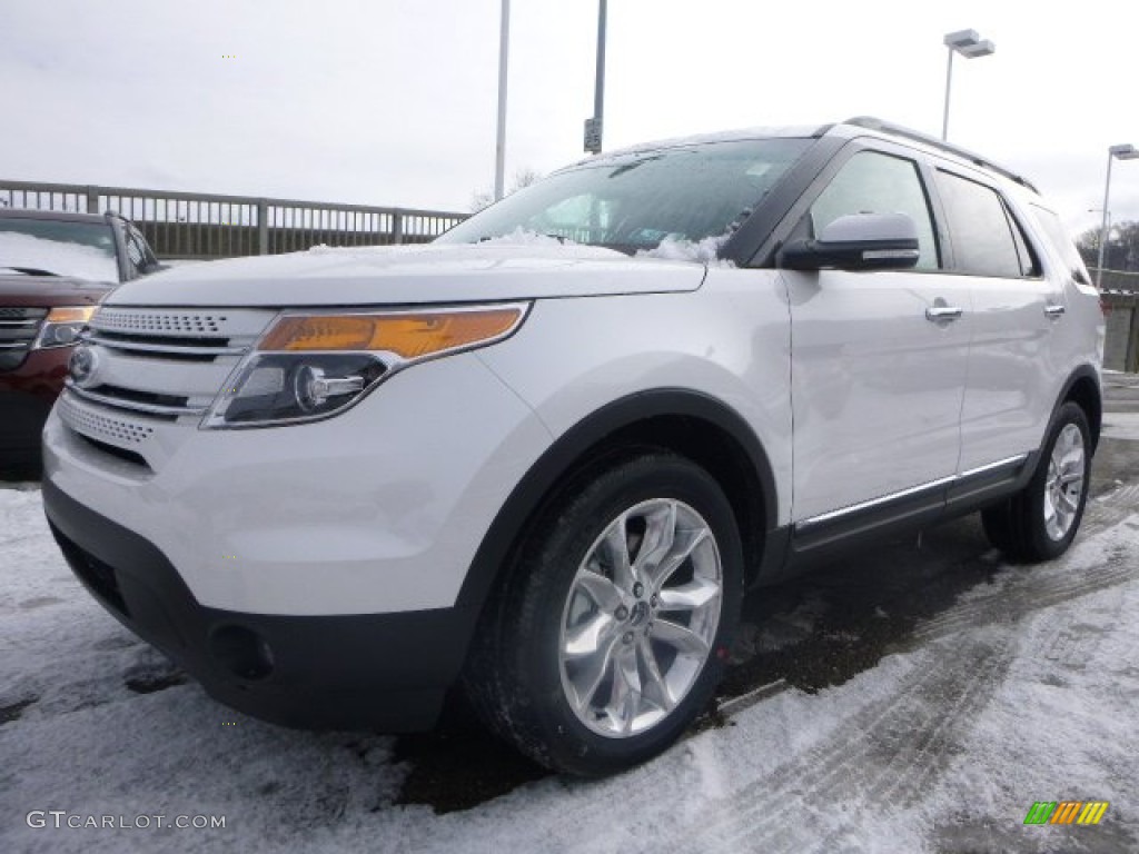 2015 Explorer Limited 4WD - White Platinum / Pecan photo #4