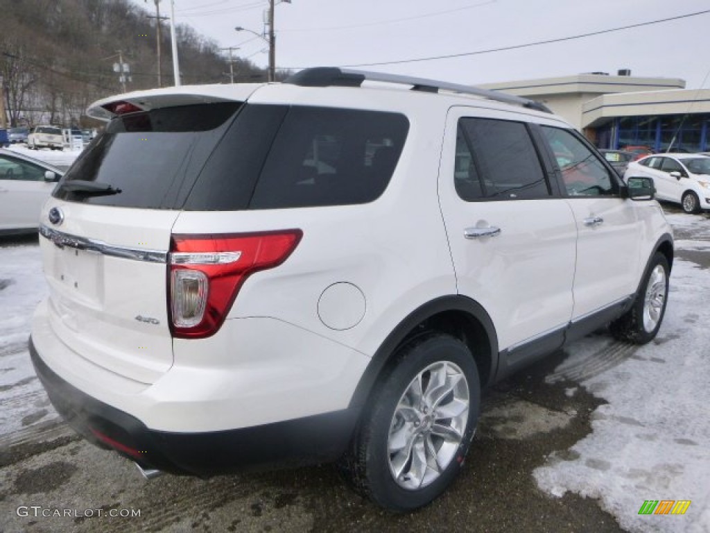 2015 Explorer Limited 4WD - White Platinum / Pecan photo #8