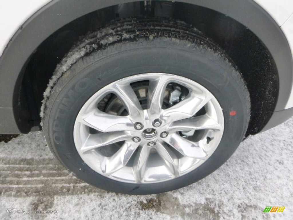 2015 Explorer Limited 4WD - White Platinum / Pecan photo #9