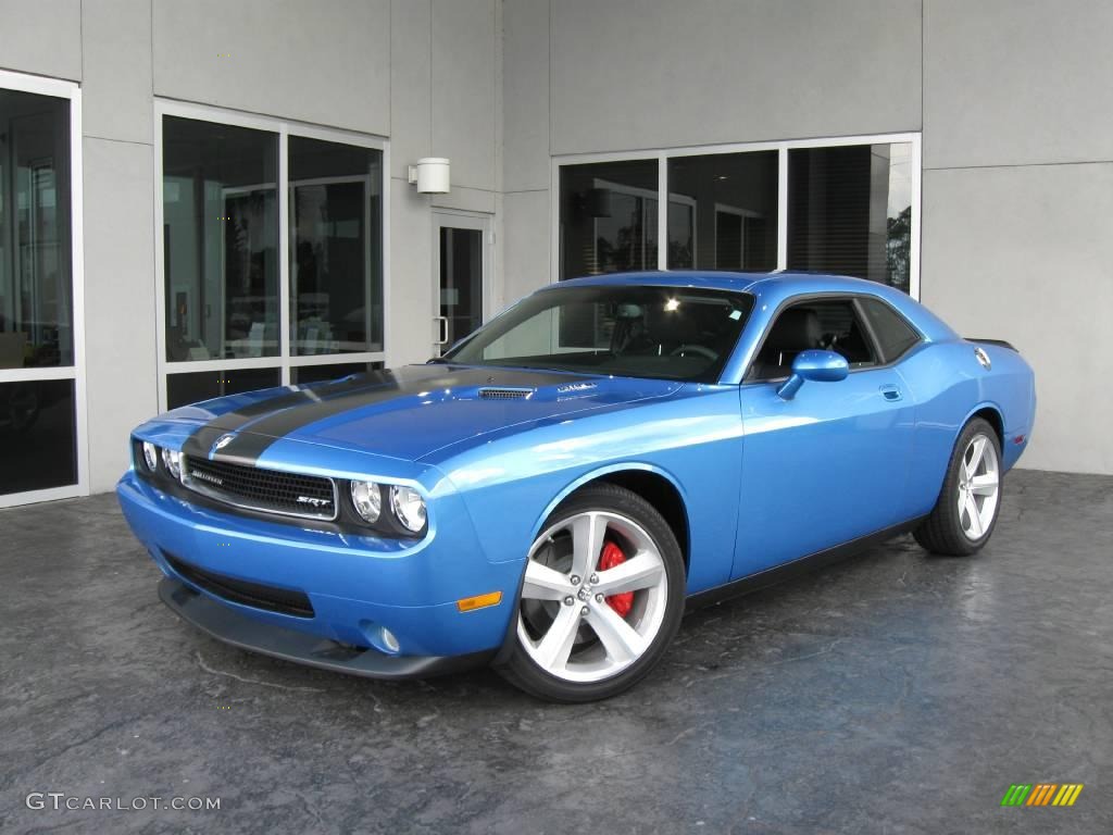 2009 Challenger SRT8 - B5 Blue Pearl Coat / Dark Slate Gray photo #1