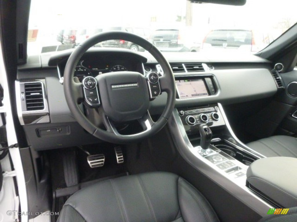 Ebony/Lunar/Ebony Interior 2014 Land Rover Range Rover Sport Supercharged Photo #101230806
